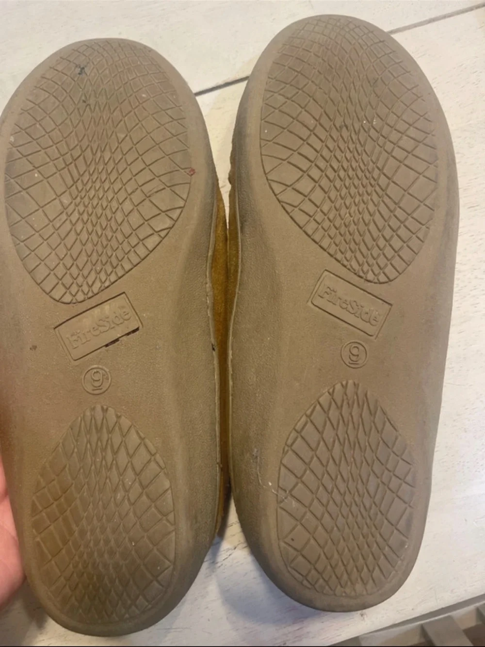 Fireside Men's Tan Suede Moccasin Slip-Ons